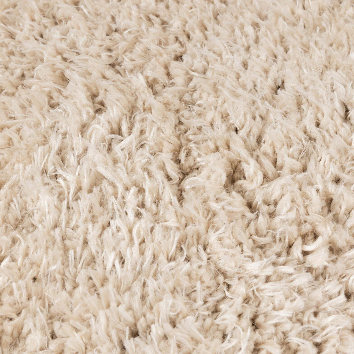 Round Shaggy Rug - Blaze Beige