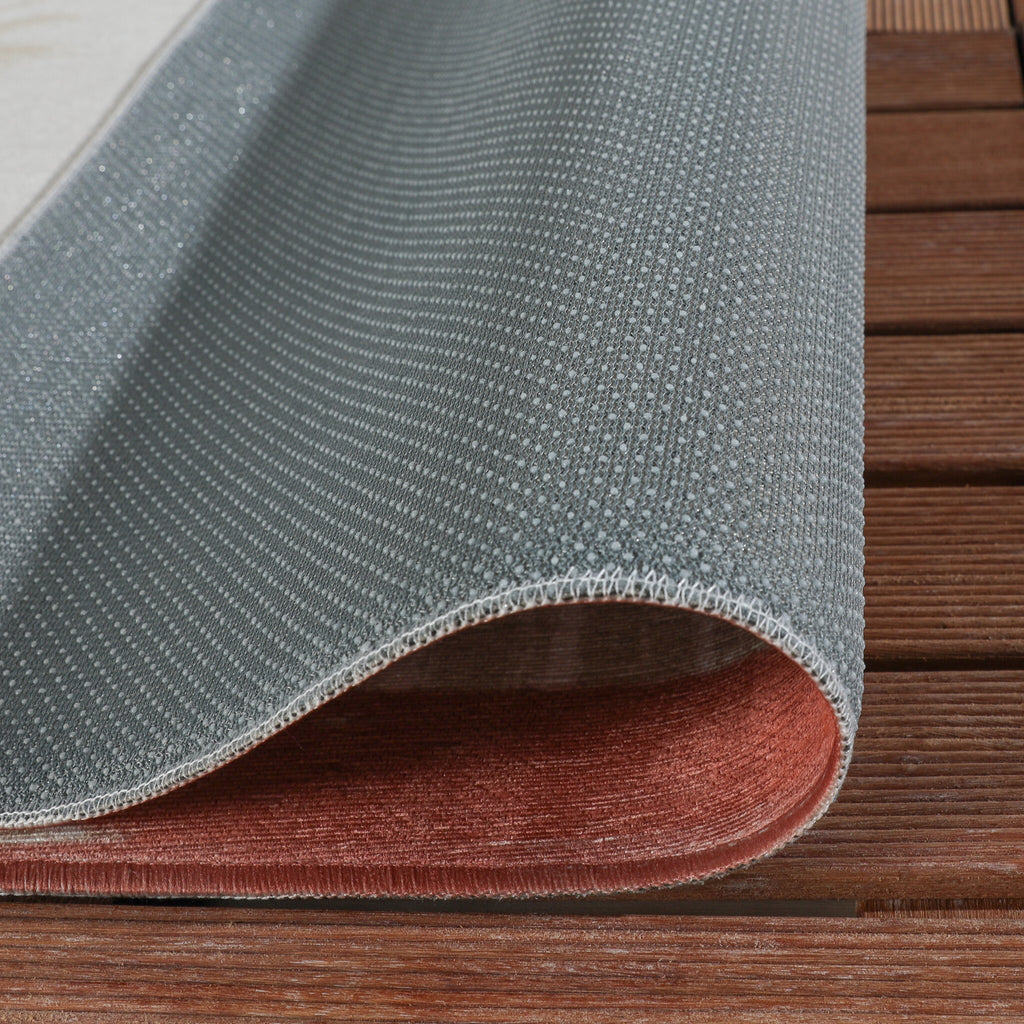 Outdoor Rug - Oasis Palm Blue/Red