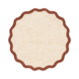 Round Washable Rug – Hazy Brown/Cream
