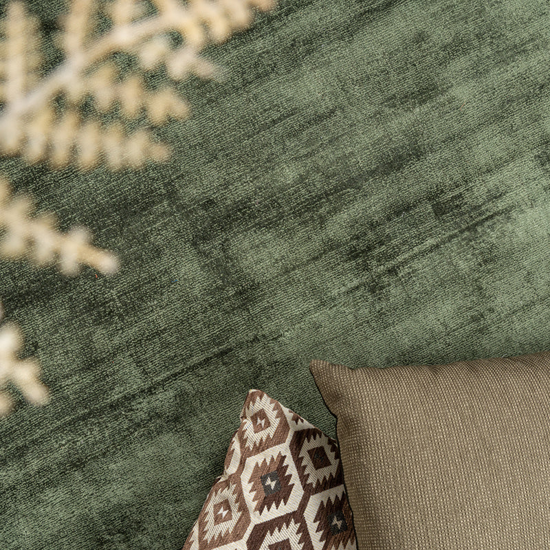 Viscose Rug - Pearl Dark Green