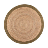 Jute Rug - Fair Round Natural/Green