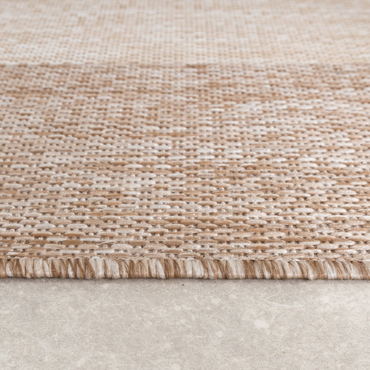 In- & Outdoor Rug – Sierra Border Cream/Beige