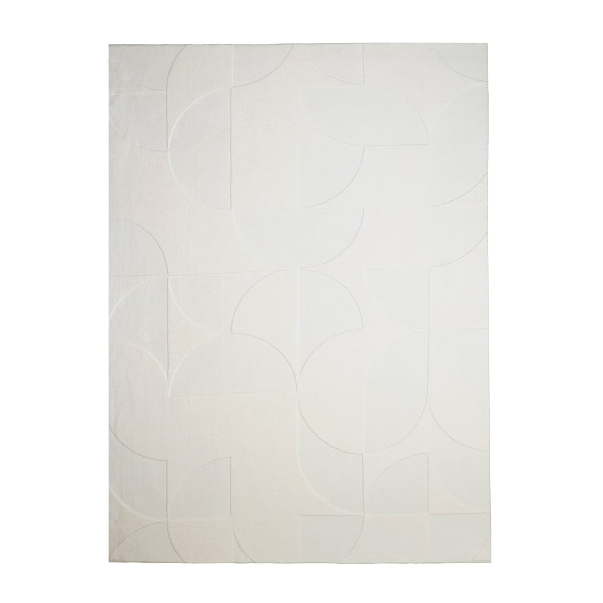 Scandinavian Rug - Charm Circles White