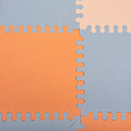 Foam Puzzlematte - Joy Hygge Grau/Terrakotta