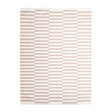 Striped Modern Rug - Dazzle Blocks Beige/White