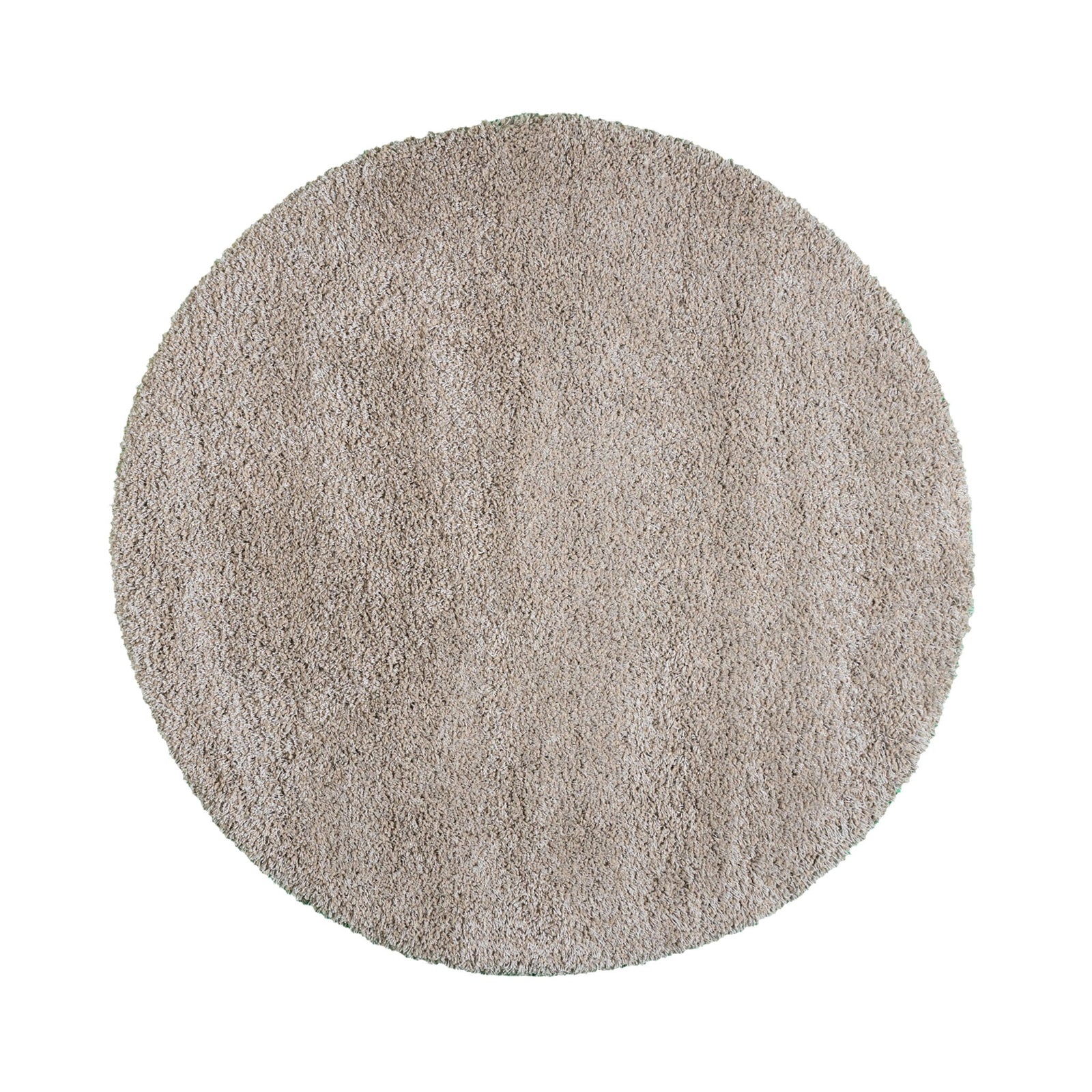 Round shaggy rug - Yves Taupe