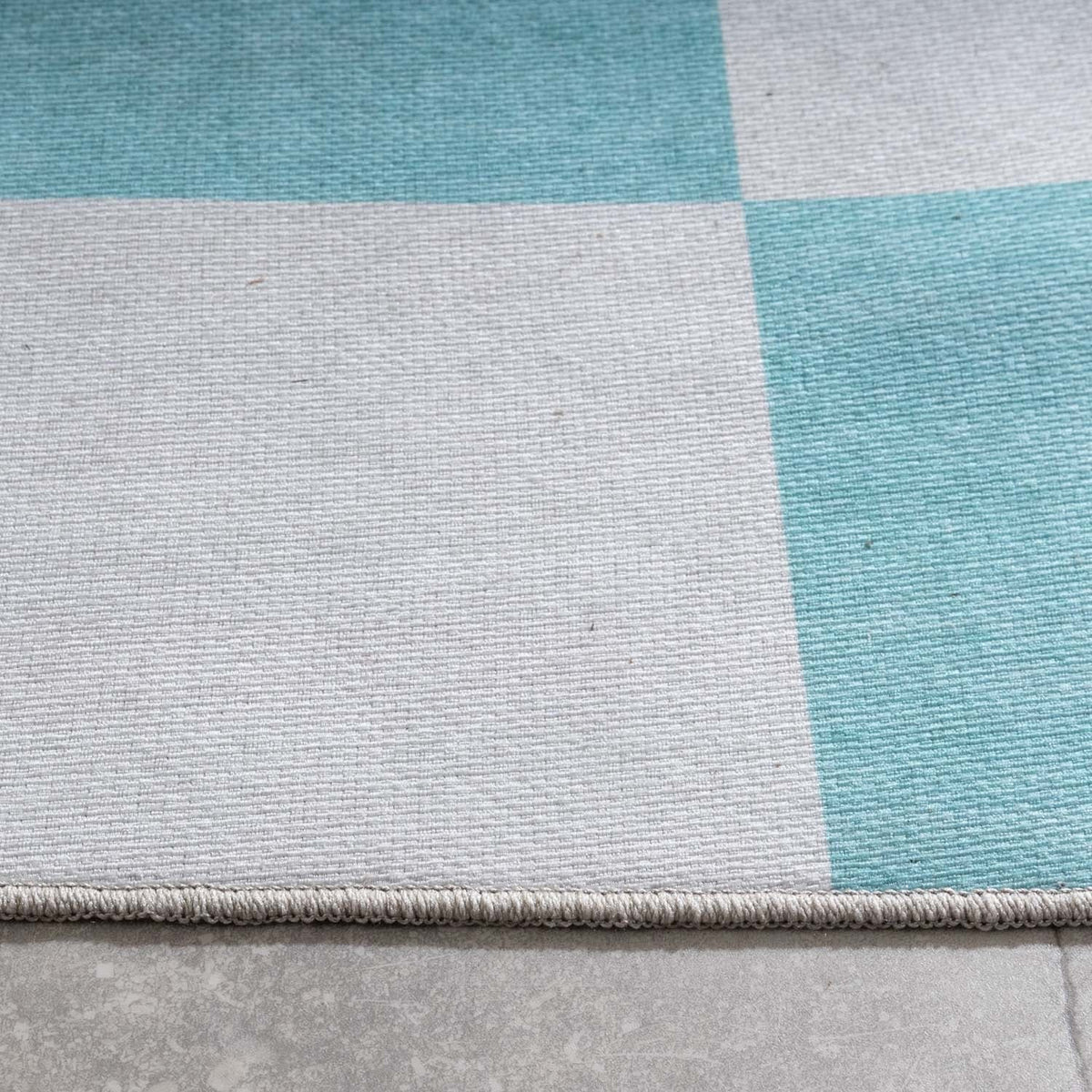 Retro Indoor Outdoor Rug - Pop Cubes Green