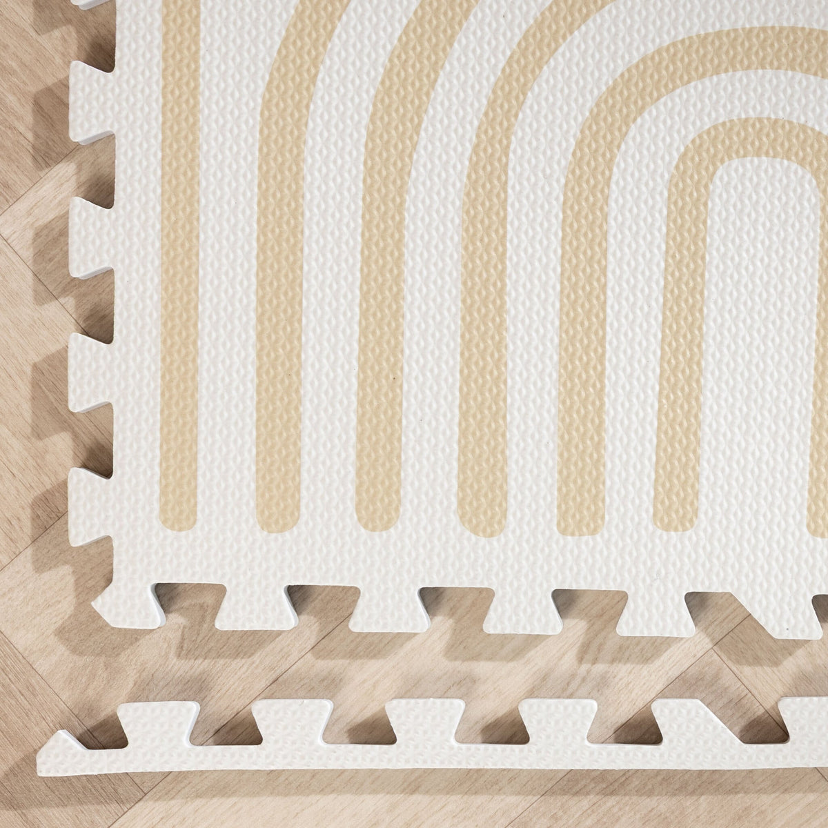Foam Puzzle Mat – Alfie Grid Beige