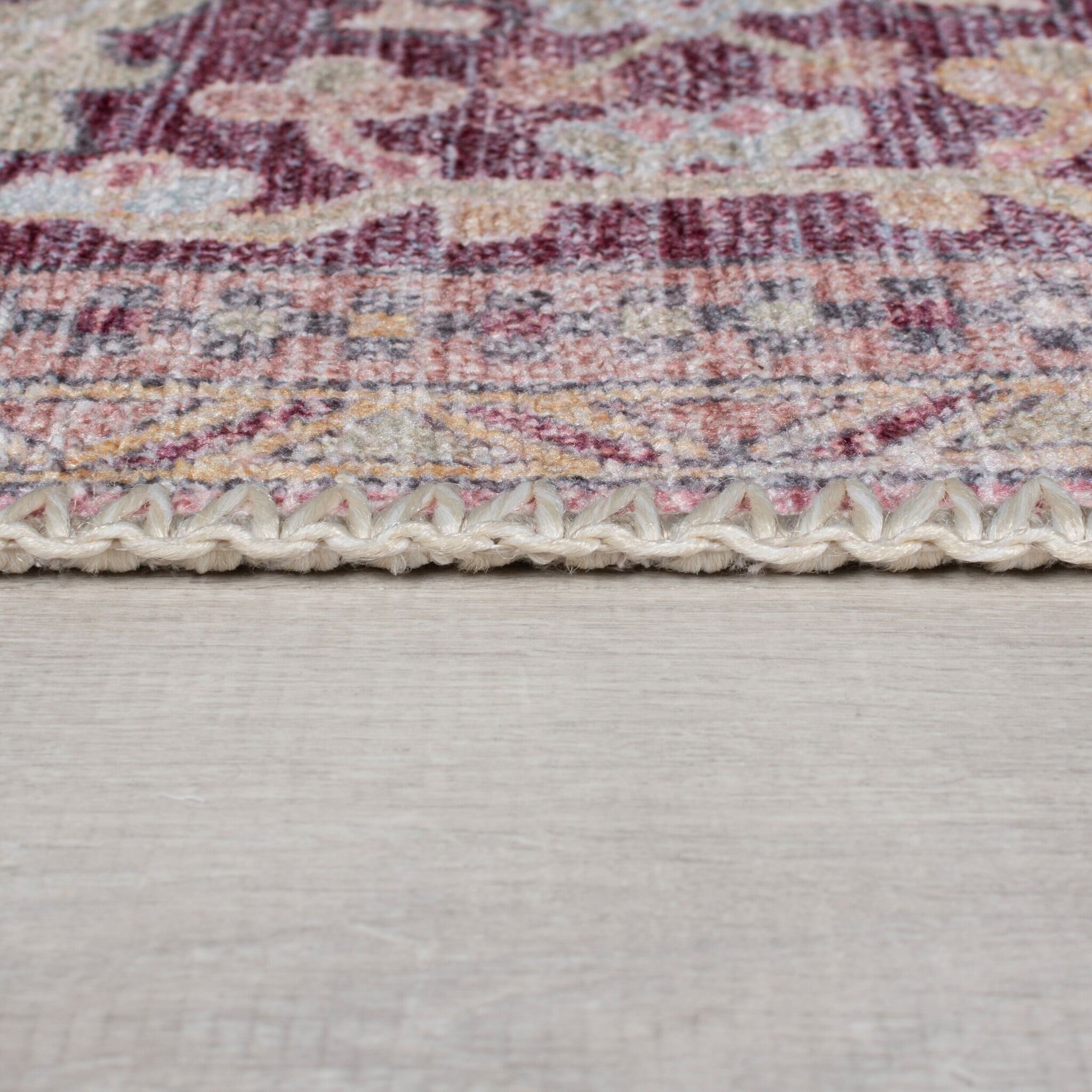 Washable floor rug - Reido Traditional Pink