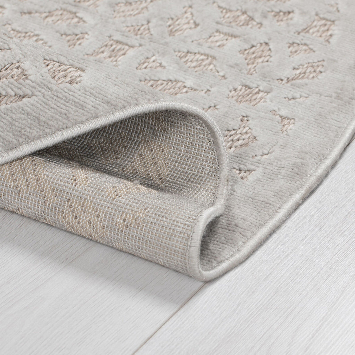 Outdoor rug - Piatto Argento Silver/White
