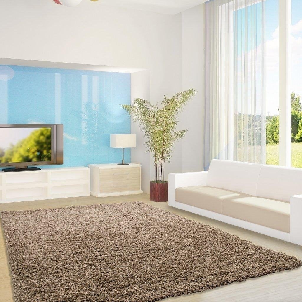 High-pile area rug - Life Beige