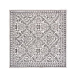 Square Outdoor Rug - Summer Oriental Grey