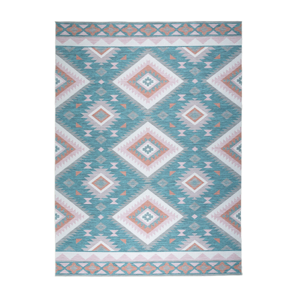 Bohemian Outdoor Rug - Vedra Aztec Blue