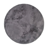 Round High Pile Rug - Comfy Supreme Anthracite