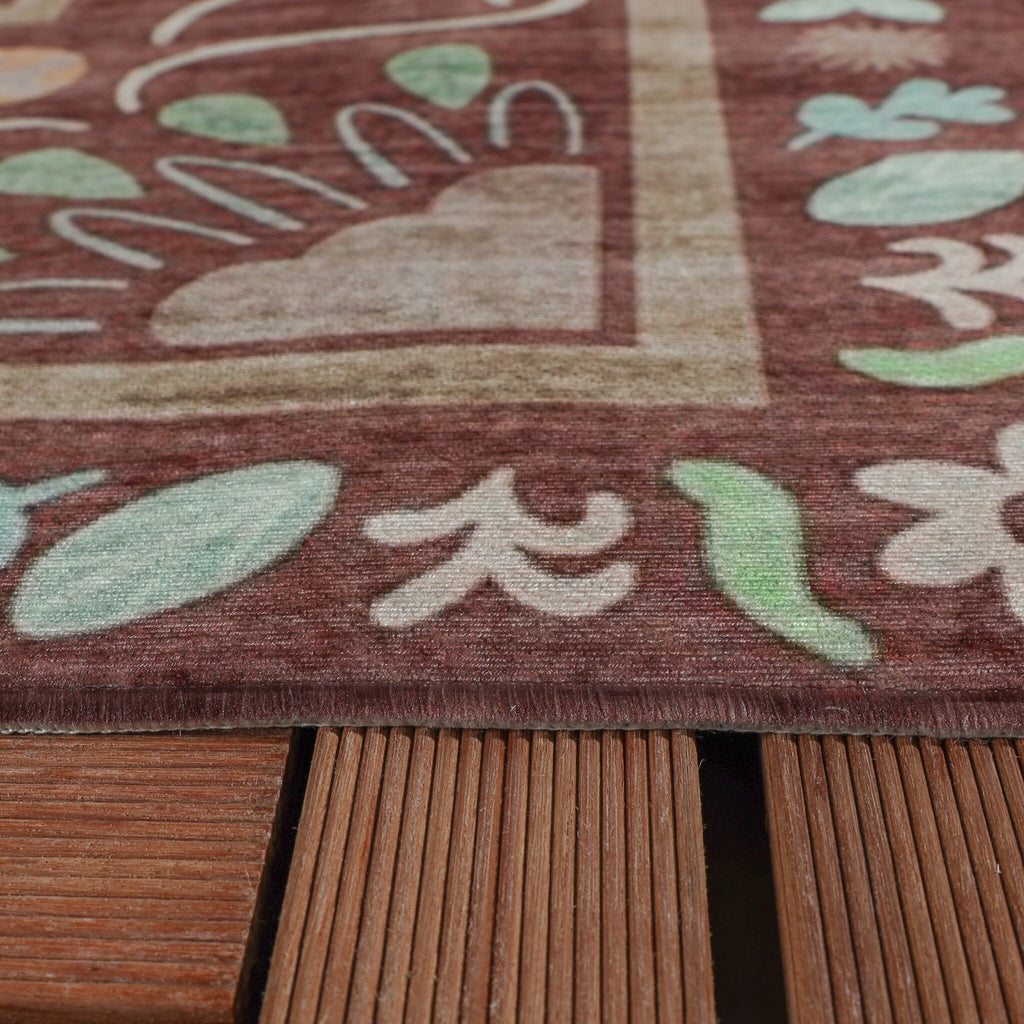 Outdoor rug - Maui Border Brown