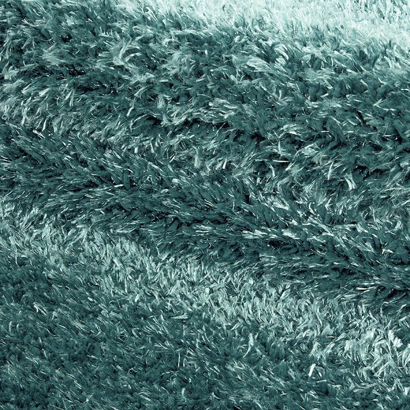 Round High Pile Floor Rug - Blushy Turquoise