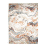 Abstract Rug - Xavier Wave Blue/Red
