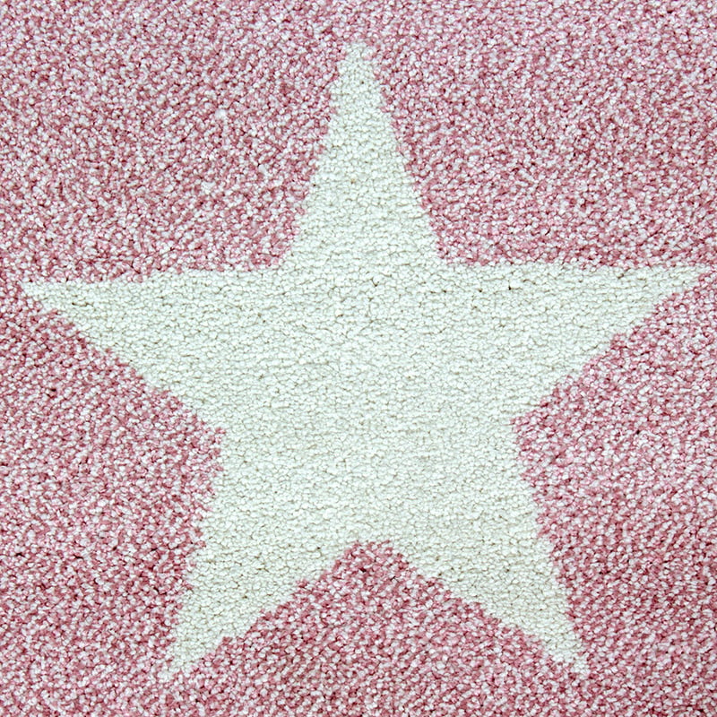 Round children's floor rug - Ava Multi/Pink