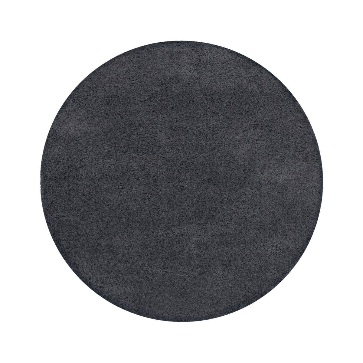 Round shaggy floor rug - Farenzo Grey