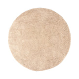 Round High Pile Rug - Lofty Beige