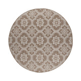Round Outdoor Rug – Rio Flower Beige