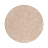Round High Pile Rug - Glazy Cream