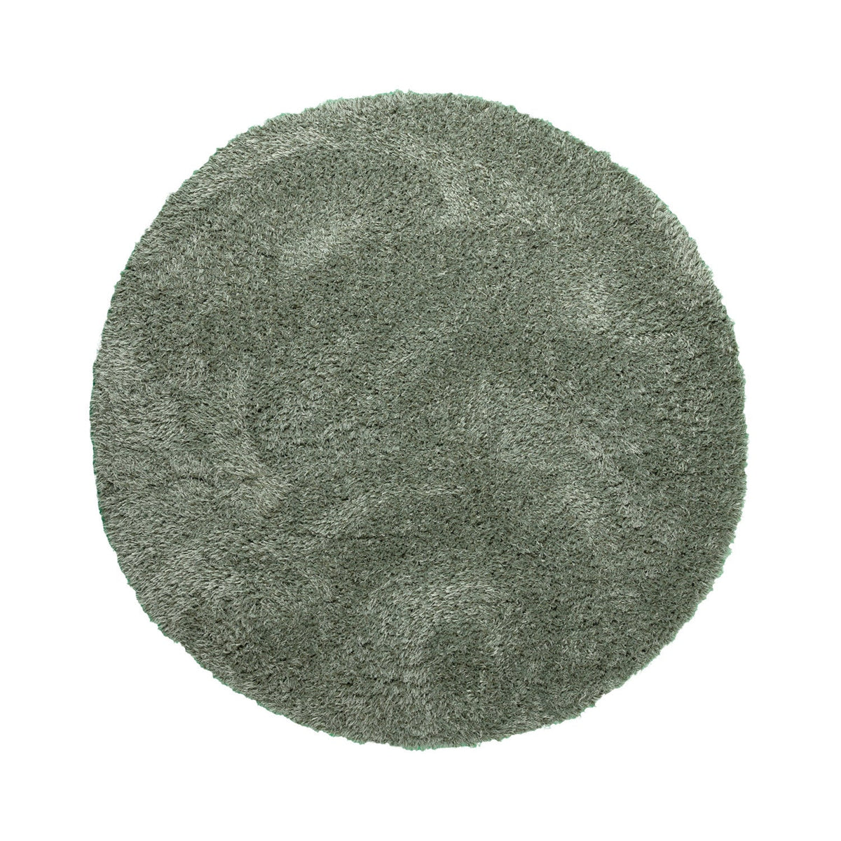 Round Shaggy Rug - Blaze Green