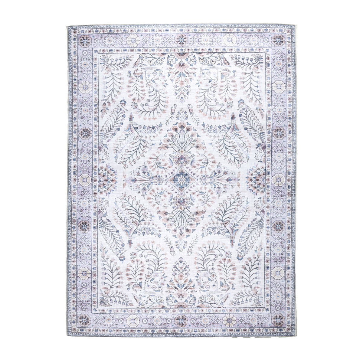 Vintage Outdoor Rug - Santo Flora White