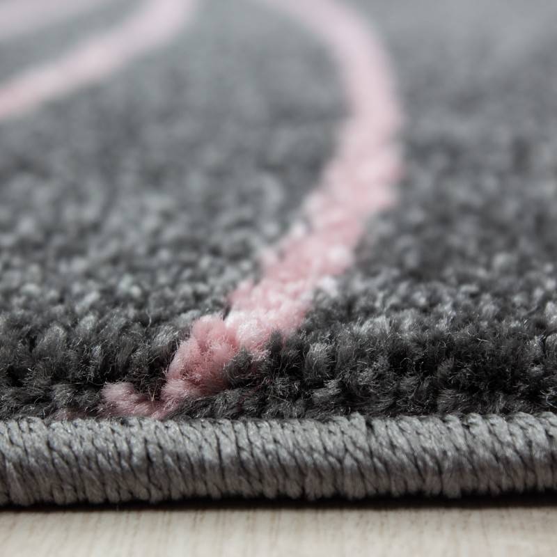 Children's floor rug - Anna Stars Pink