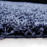 Round High Pile Floor Rug - Life Blue