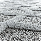 Scandinavian floor rug - Pitea Tile Grey