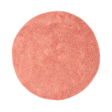 Round High-Pile Rug - Lofty Peach Pink