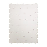 Kids Room Rug - Cloudy Dots White