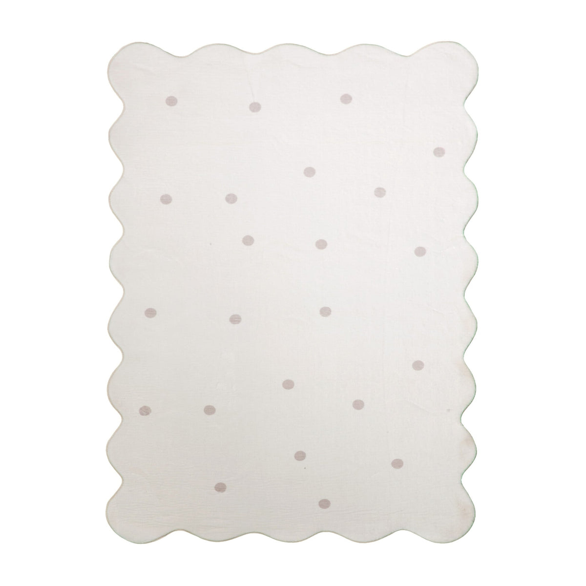 Kids Room Rug - Cloudy Dots White