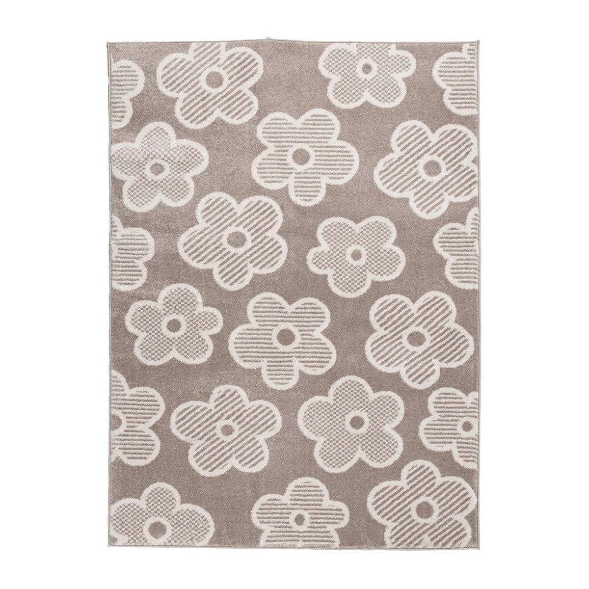 Kids Room Rug - Bowie Flower Taupe