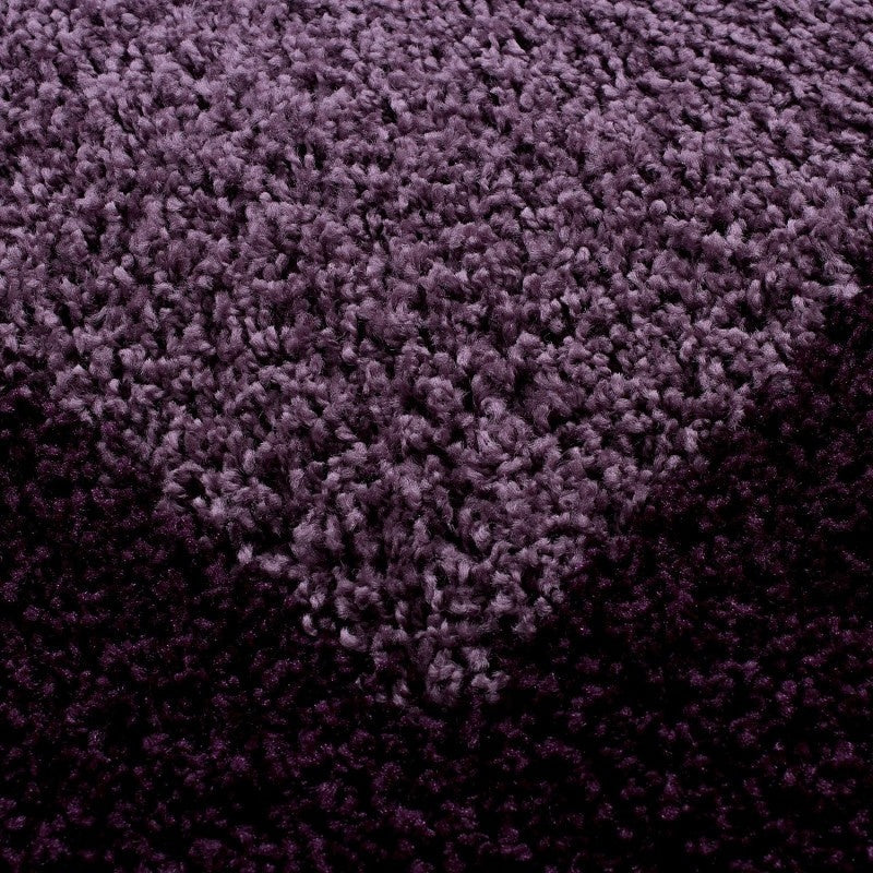 High-Pile Floor Rug - Edge Purple