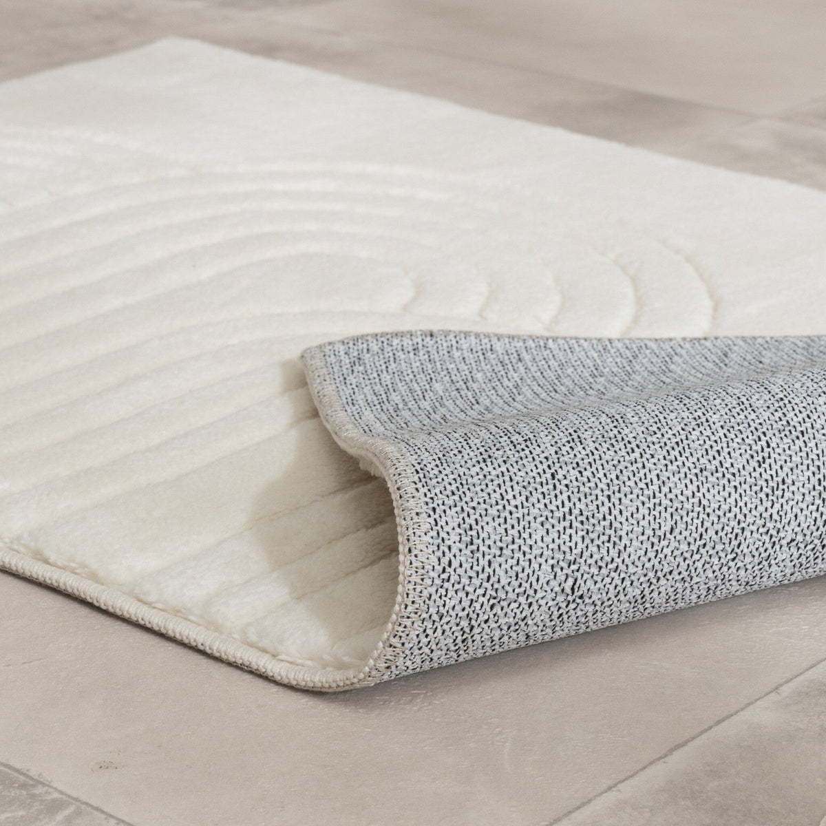 Bathroom Rug - Cassie Arches White