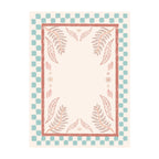 Outdoor Rug - Oasis Leaves Blue/Red