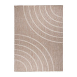 Indoor & Outdoor Rug – Sierra Curves Beige/Cream