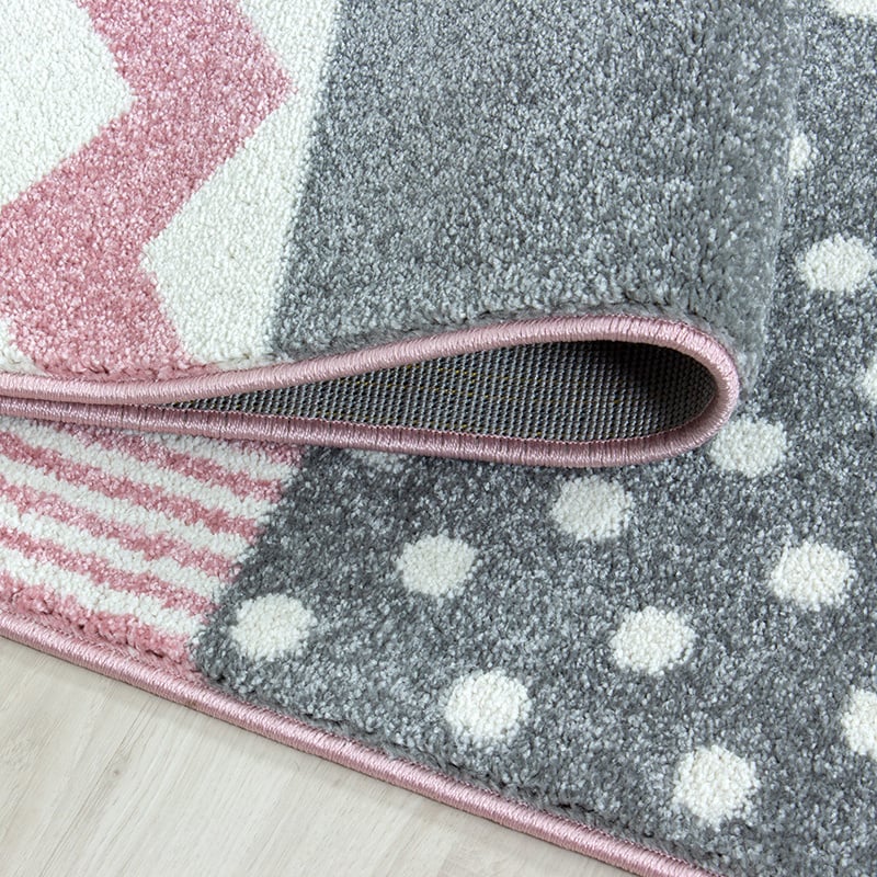 Children's Floor Rug - Ava Multi/Pink