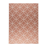 Geometric Outdoor Rug – Faro Ripple Pink