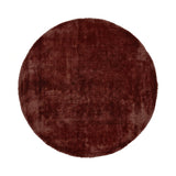 Round wool rug - Leone Red