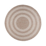 Round Outdoor Rug – Sierra Frame Beige/Cream