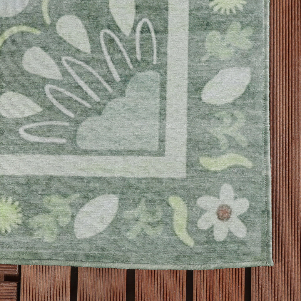 Outdoor rug - Maui Border Green