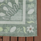 Outdoor rug - Maui Border Green