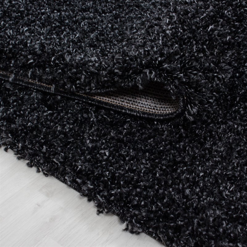 High-Pile Floor Rug - Life Anthracite
