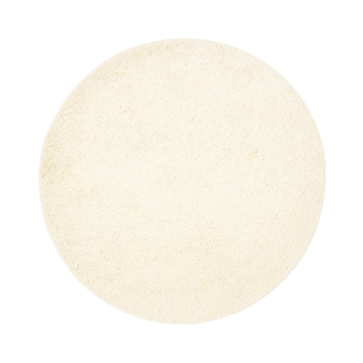 Round High-Pile Rug – Wish Cream