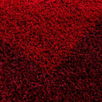 High-Pile Floor Rug - Edge Red