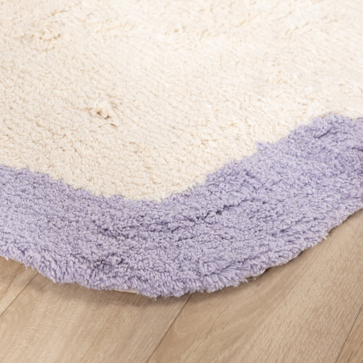Round Washable Rug – Hazy Lilac/Cream