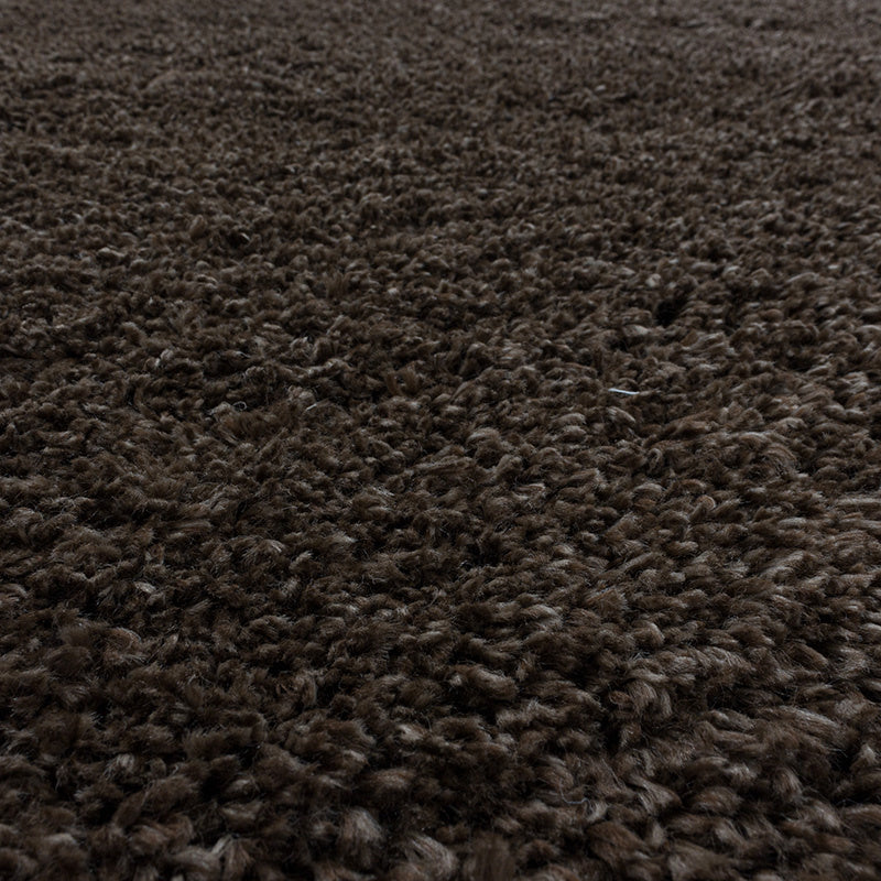High-Pile Floor Rug - Fuzzy Brown